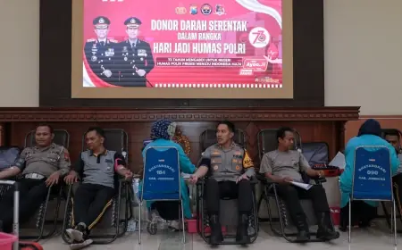 Gelar Donor Darah, Polres Jombang Bantu Pasokan Darah PMI