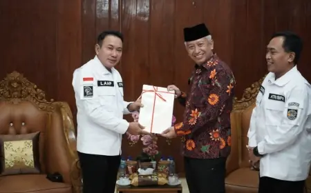 Pj Bupati Nganjuk Sambut Kunjungan Kakanwil BPN Jatim dan Kepala BPN se-Eks Karesidenan Kediri