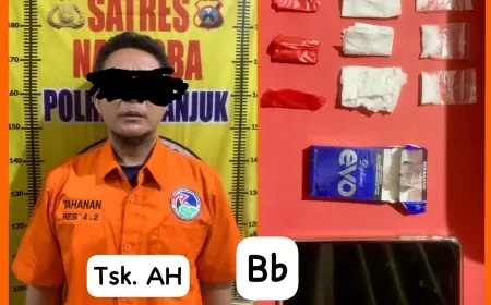 Nekat Edarkan Sabu di Nganjuk, Pria Asal Surabaya Ditangkap Polisi