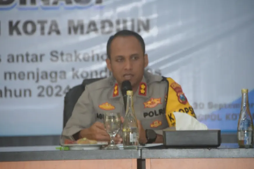 Cooling System, Kapolres Ajak Masyarakat Ciptakan Suasana Kondusif dan Sejuk di Tengah Tahapan Pilkada di Kota Madiun