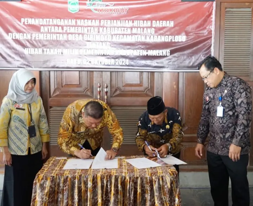 Pemkab Malang Tandatangani HPHD dengan Pemdes Girimoyo