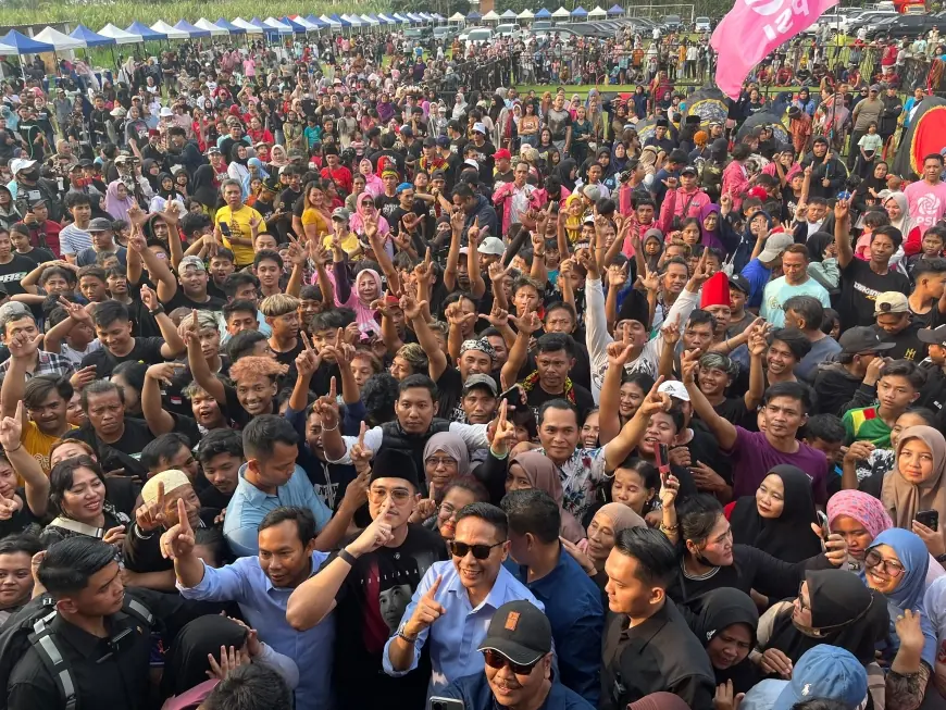 'WaLi' Hadiri Pesta Rakyat Bersama Kaesang Pangarep di Kota Malang