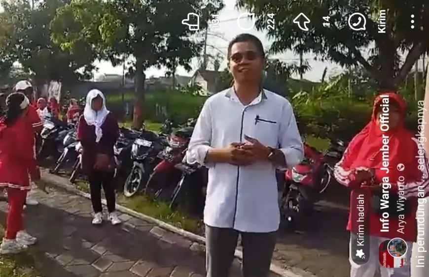 Diduga Salah Paham Perihal Izin Tempat, Senam Berbau Politik di Jember Ditolak Kades