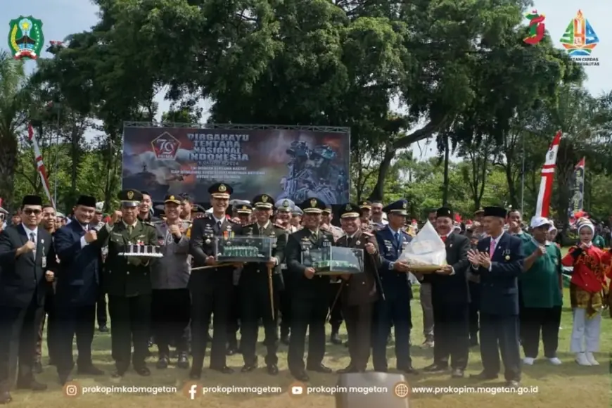 Pemkab Magetan Rayakan HUT TNI ke-79 dengan Jajaran Kodim 0804