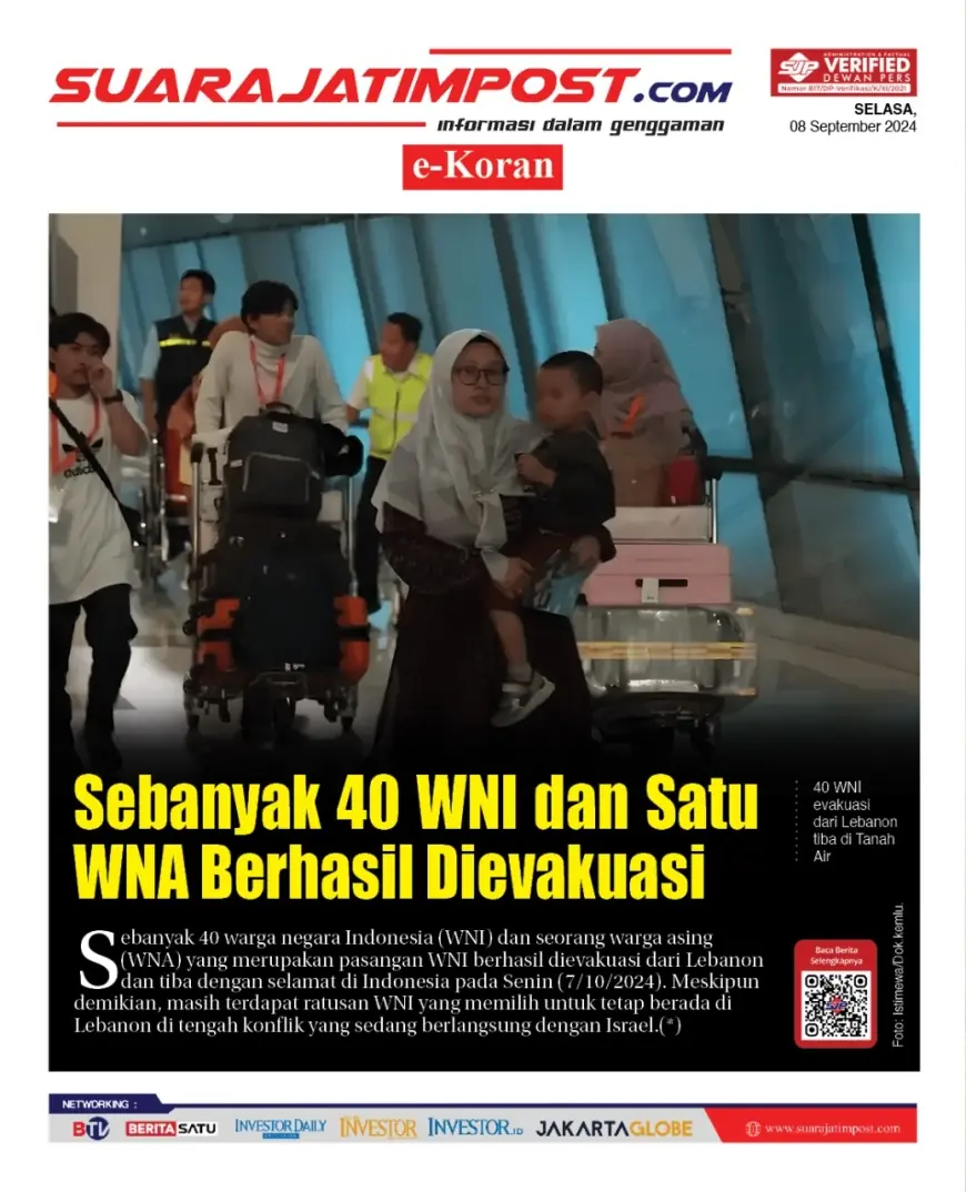 eKoran, Edisi Selasa, 8 Oktober 2024