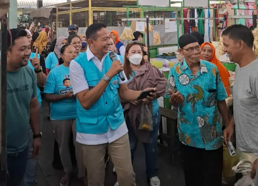 Wahyu Blusukan ke Pasar Bunul, Jaga Marwah Pasar dan Sejahterahkan Pedagang