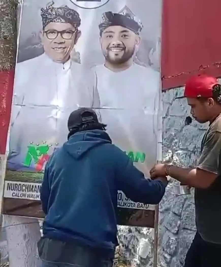 Banner Paslon NH Dirusak Oknum, Pelaku Terancam 2 Tahun Penjara