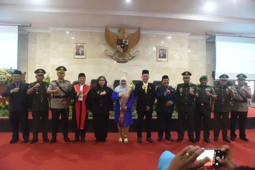 Pj Wali Kota Kediri Hadiri Peresmian Pengangkatan Pimpinan DPRD Kota Kediri Masa Jabatan 2024-2029