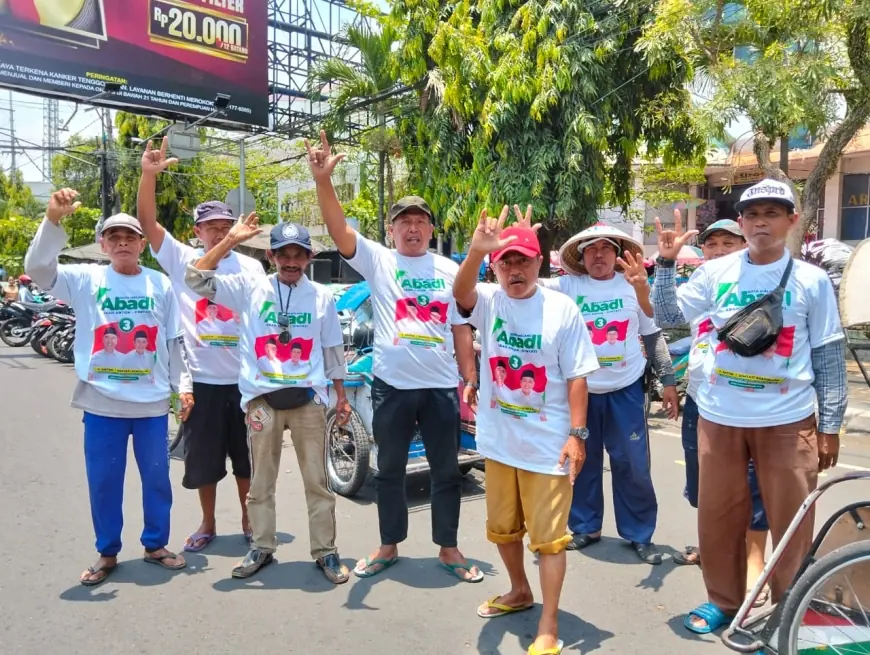 Para Tukang Becak Tetap Setia Pilih AbaDi