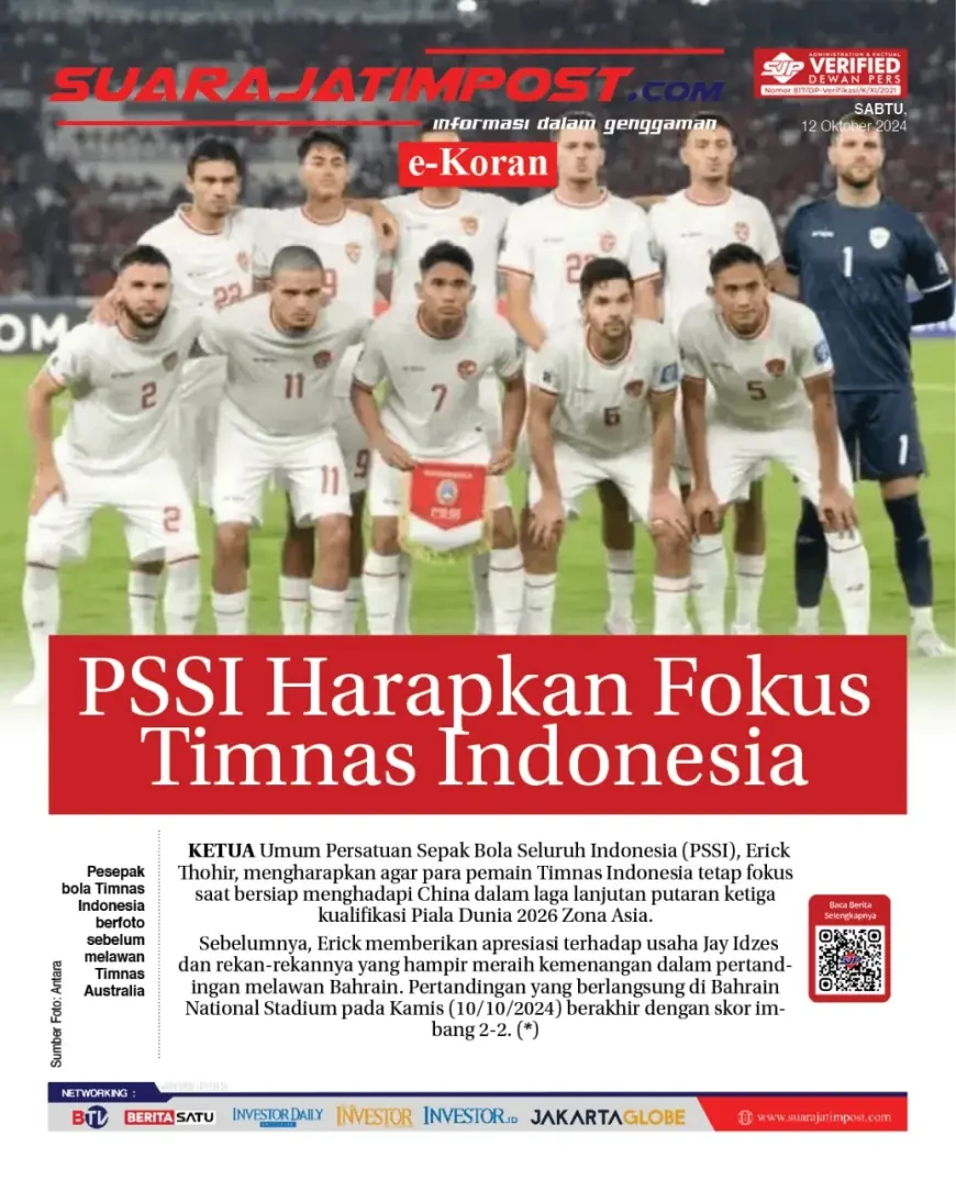 eKoran, Edisi Sabtu, 12 Oktober 2024