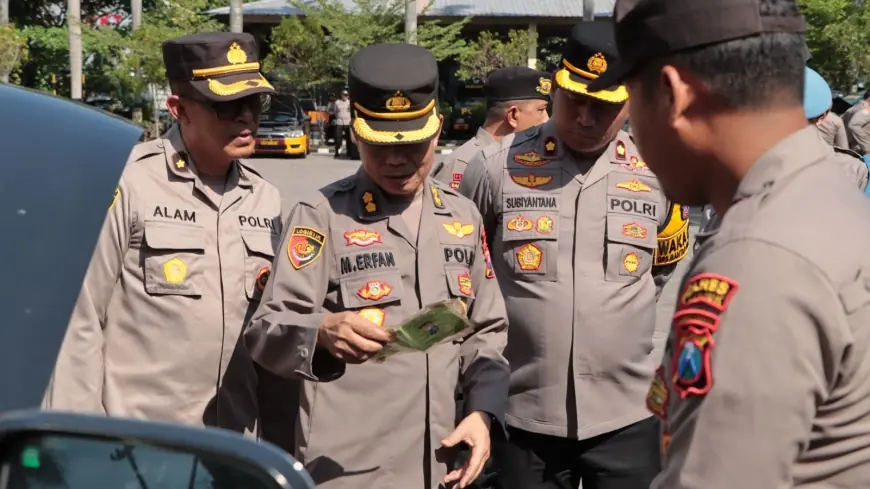 Jelang Pengamanan Pilkada, 12 Unit Kendaraan Dinas di Polres Nganjuk Diperiksa, Ini Hasilnya