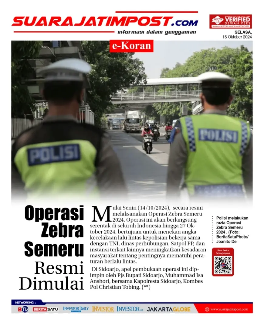 eKoran, Edisi Selasa, 15 Oktober 2024