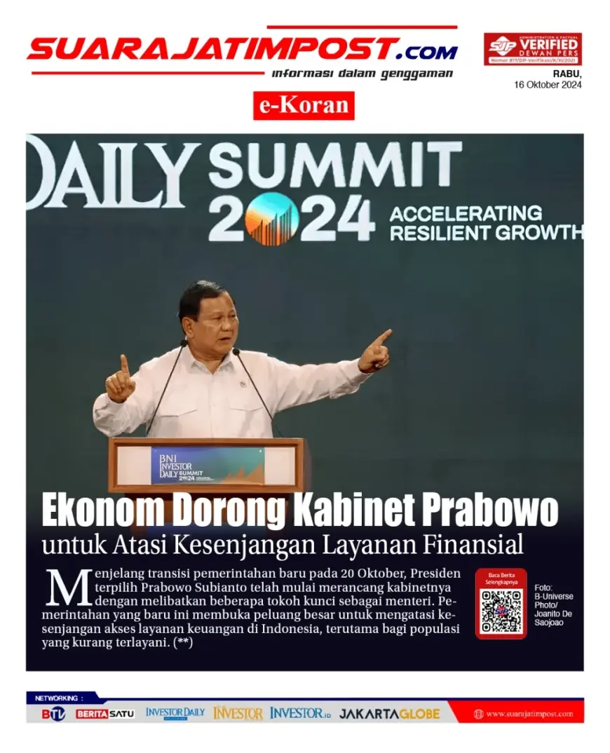 eKoran, Edisi Rabu, 16 Oktober 2024