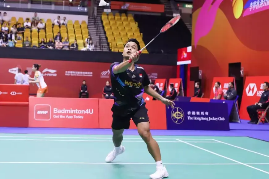 Anthony Ginting Tersingkir dari Denmark Open 2024 setelah Bertanding Tiga Gim Melawan Kenta Nishimoto