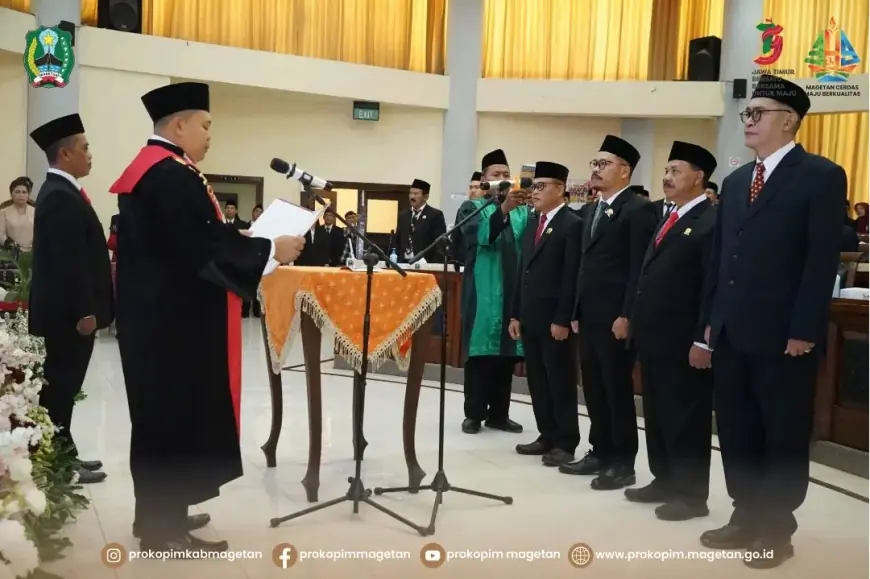 Suratno Resmi Dilantik sebagai Ketua DPRD Magetan Periode 2024-2029