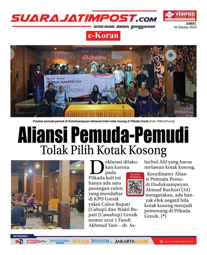 eKoran, Edisi Jumat, 18 Oktober 2024