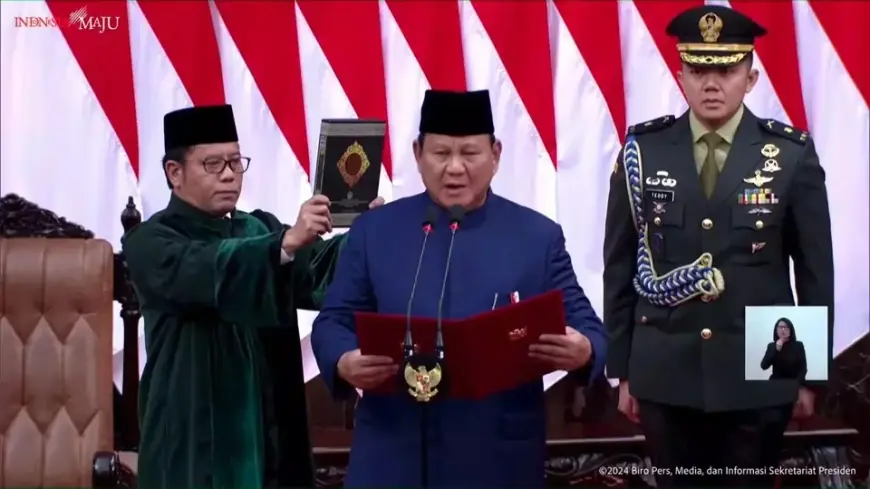 Prabowo Subianto dan Gibran Rakabuming Raka Resmi Dilantik sebagai Presiden dan Wakil Presiden RI 2024-2029