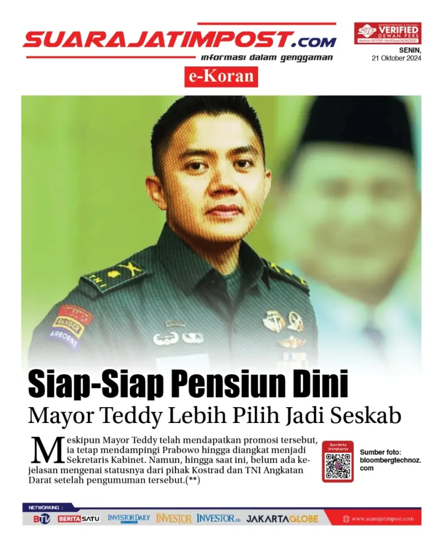 eKoran, Edisi Senin, 21 Oktober 2024