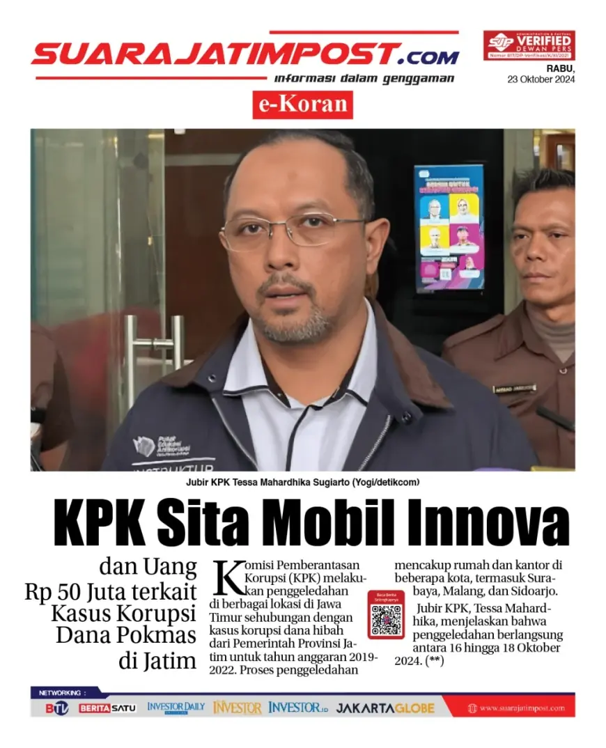 eKoran, Edisi Rabu, 23 Oktober 2024