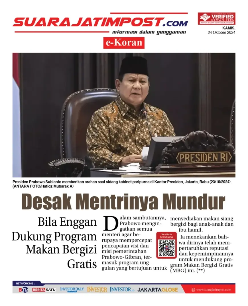 eKoran, Edisi Kamis, 24 Oktober 2024