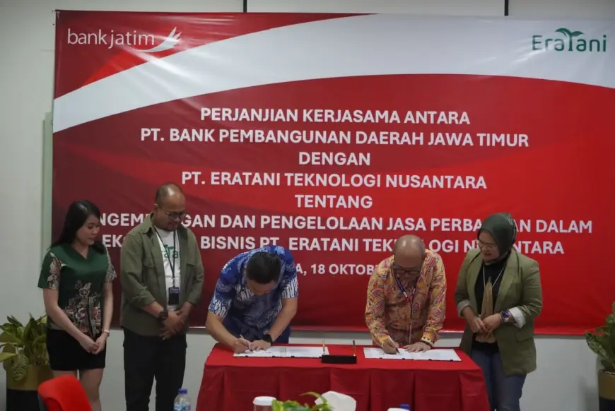 Bank Jatim dan Eratani Jalin Kerja Sama Dukung Produktivitas Pertanian