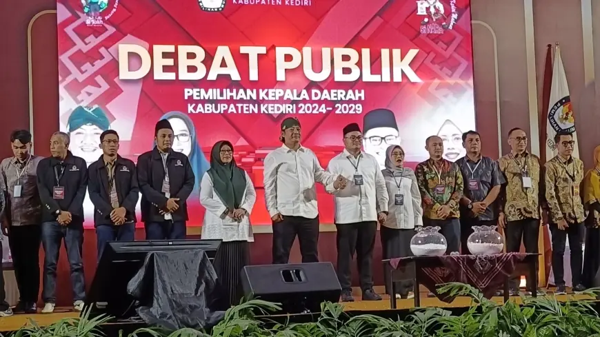 KPU Kabupaten Kediri Tuntaskan Debat Pertama Pilbup Kediri 2024