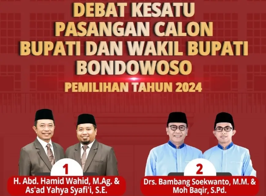 Catat Tema dan Aturan Debat Perdana Pilkada Bondowoso