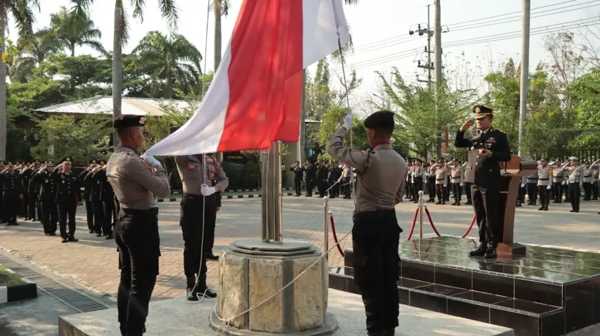 Jadi Inspektur Upacara Hari Sumpah Pemuda, Ini Pesan Kapolres Nganjuk