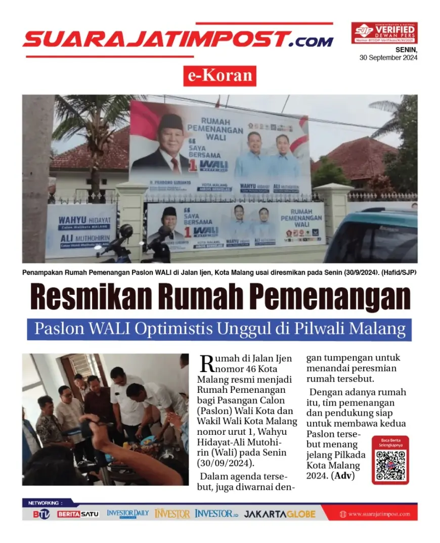 eKoran, Edisi Senin, 30 September 2024