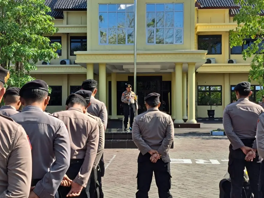 Polres Nganjuk Pastikan Anggota dan Peralatannya Siap Hadapi Gangguan Pilkada