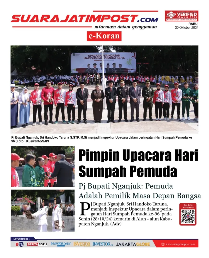 eKoran, Edisi Rabu, 30 Oktober 2024