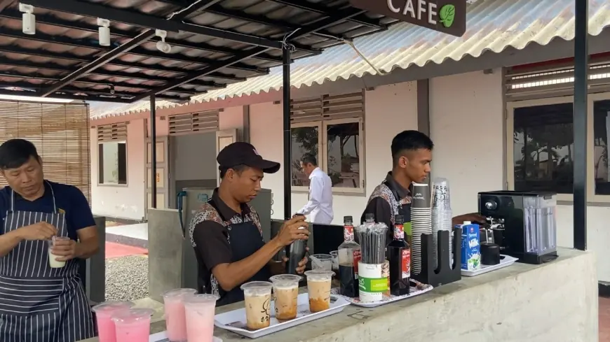 Warga Binaan Lapas Pasuruan Latihan Jadi Barista