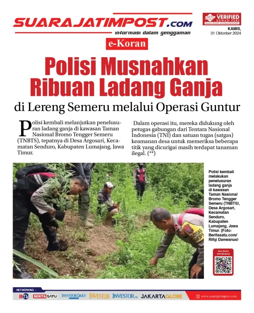 eKoran, Edisi Kamis, 31 Oktober 2024