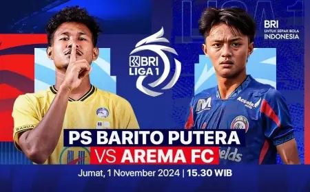 Link dan Live Streaming Arema FC vs Barito Putera