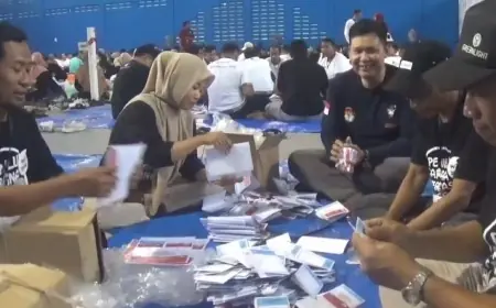KPU Jombang Mulai Sortir dan Lipat Surat Suara Pilkada 2024, Libatkan 918 Orang