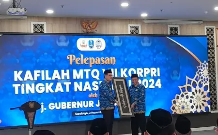 Pemprov Jatim Lepas 60 Kafilah untuk MTQ VII KORPRI Tingkat Nasional 2024