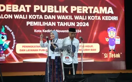 Debat Publik Pertama, Vinanda Beber Fakta Persentase Penduduk Miskin Kota Kediri Tertinggi Kedua di Jatim
