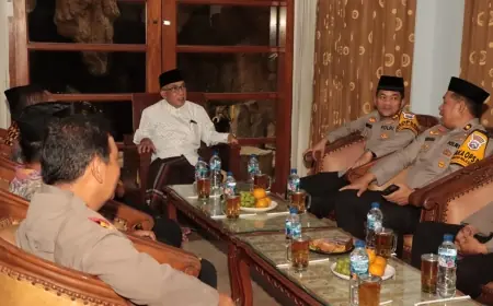Kapolres Nganjuk Silaturahmi ke Ponpes Al Ubaidah dan Miftahul Ulla Kertosono