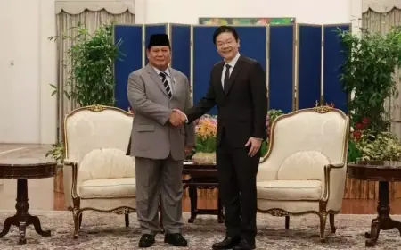 Presiden Prabowo Subianto Sambut Kunjungan PM Singapura di Istana Merdeka