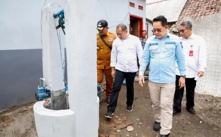Dampingi Pj Gubernur Jatim, Pjs Bupati Kediri Apresisi Hasil Program Rutilahu TMMD
