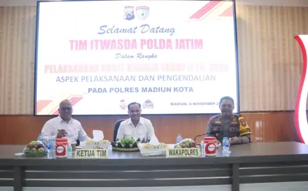 Tim Irwasda Polda Jatim Audit Kinerja Polres Madiun Kota