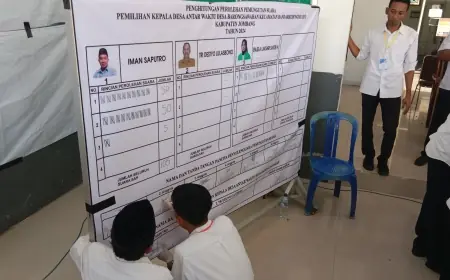 Keunikan Pilkades Antarwaktu Desa Barongsawahan Jombang, Warga Histeris Nomor Satu Menang