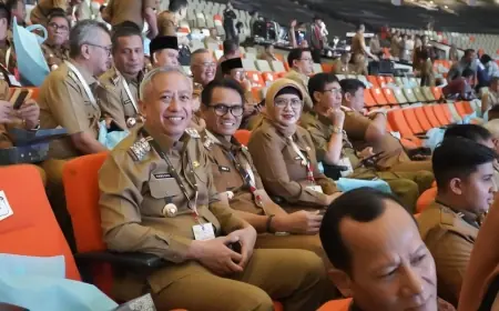 Pj Bupati Nganjuk Hadiri Rakornas Pemerintah Pusat dan Daerah Tahun 2024 untuk Sinergi Program Prioritas Pemerintah
