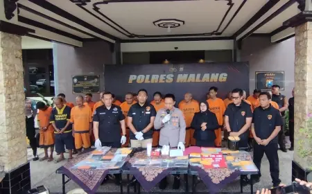 Implementasi Asta Cita, Polres Malang Berhasil Ungkap 7 Kasus dalam 2 Pekan