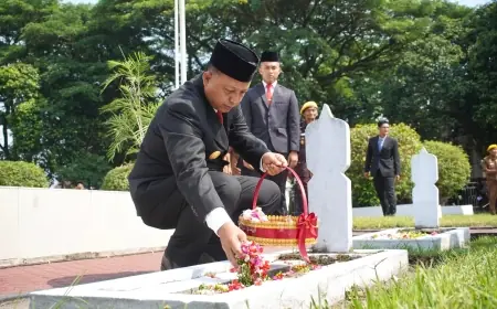Gelar Ziarah dan Tabur Bunga, Pemkab Kediri Ajak Warga Teladani Sikap Kepahlawanan