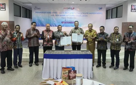 Bank Jatim Teken 2 MoU Perkuat KUB Bersama NDA dan Bank NTT