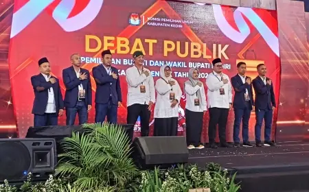 KPU Kabupaten Kediri Sukses Akhiri Tahapan Debat Publik Pilbup Kediri 2024