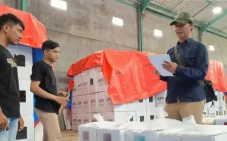 KPU Kota Kediri Mulai Setting Packing Logistik Pilkada
