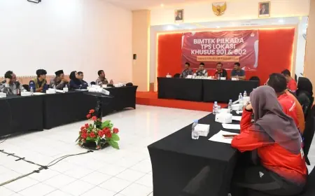 Bawaslu Kota Pasuruan Bimbing Anggota KPPS di TPS Khusus Lapas