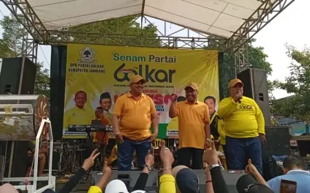 Senam Bersama WarSa, Ketua Golkar Jombang Wajibkan Kader Menangkan Warsubi-Salman